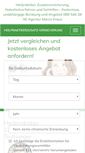 Mobile Screenshot of heilpraktikerzusatz-versicherung.de